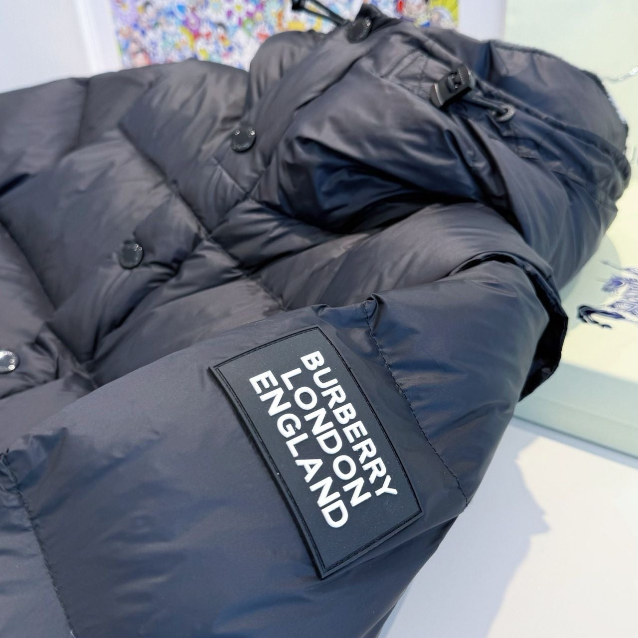 Burberry - péřová bunda černá