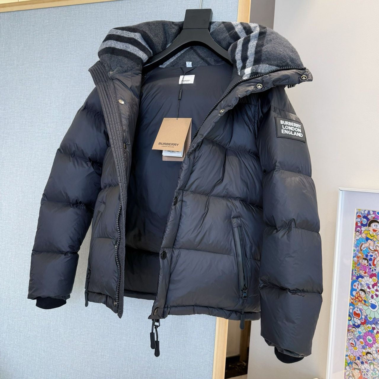 Burberry - péřová bunda černá