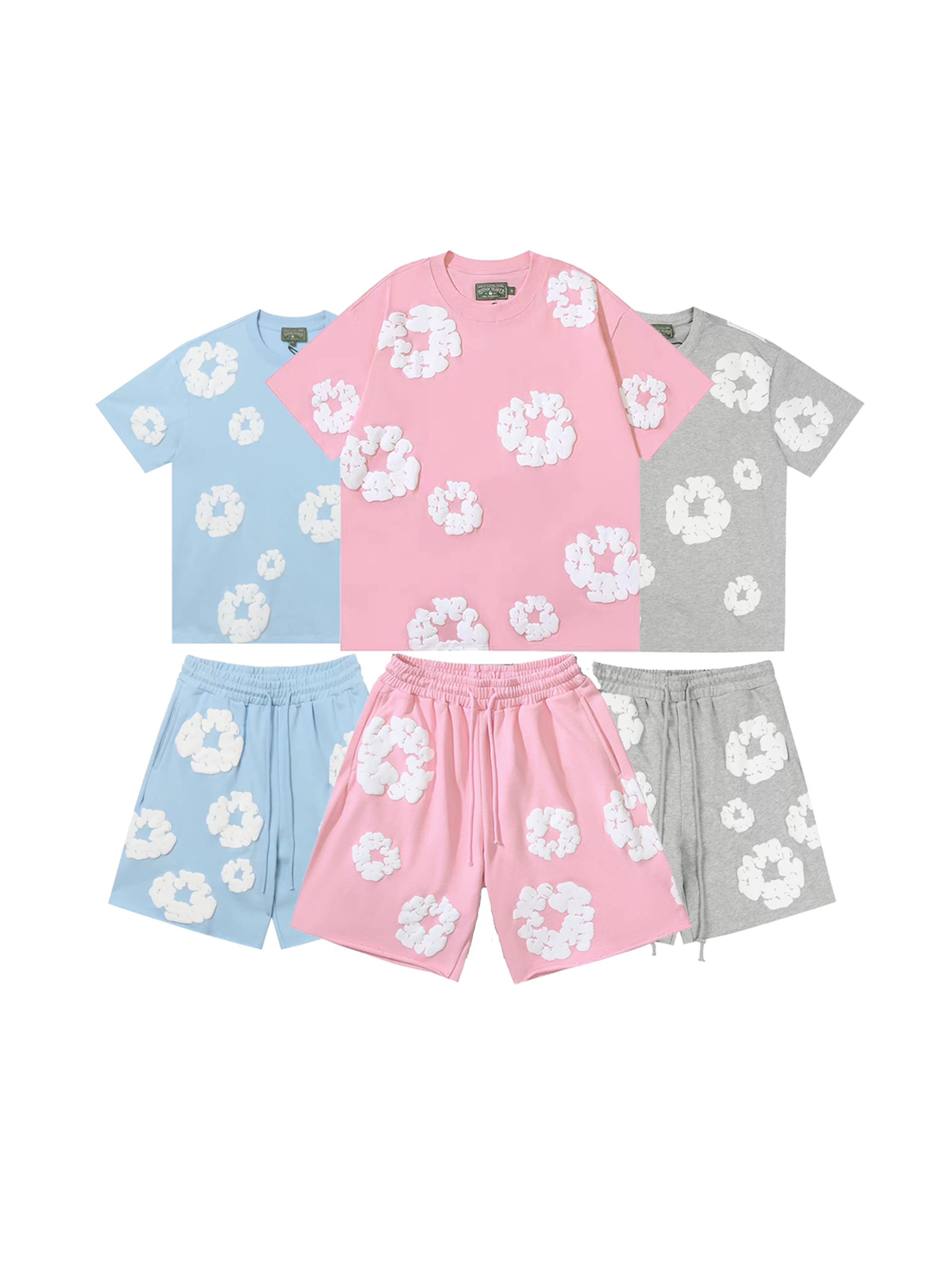 Denim Tears set tričko + kraťasy