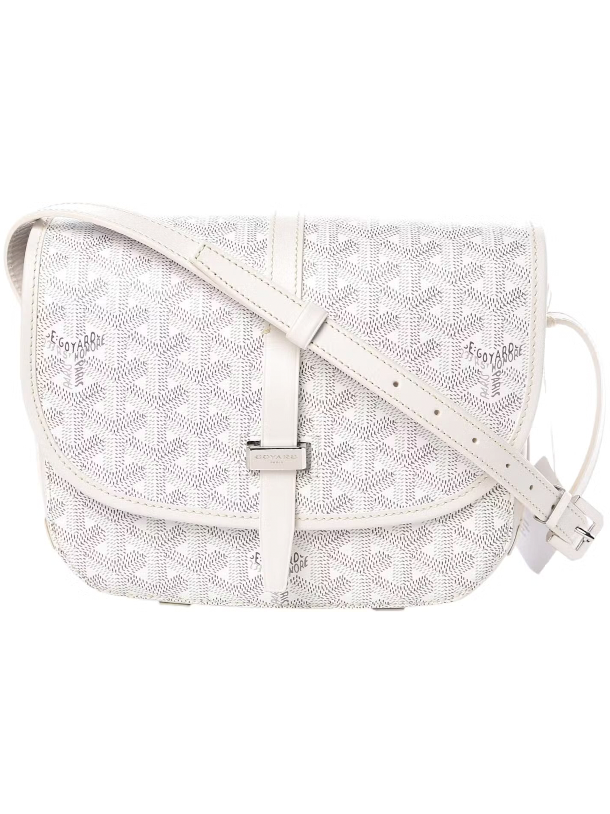 Goyard crossbody taška bílá